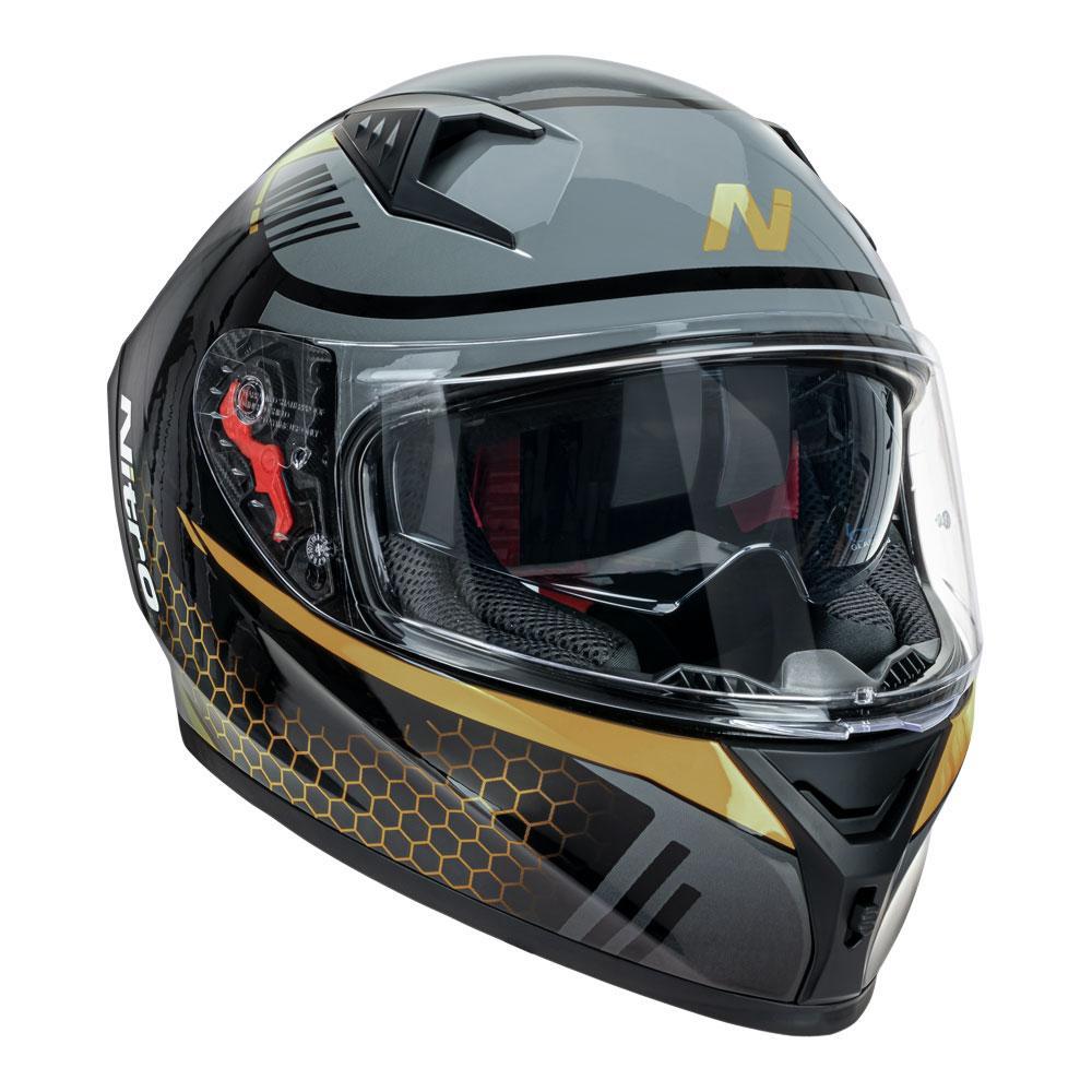 Nitro N501 Black/Gold Helmet - EasyR