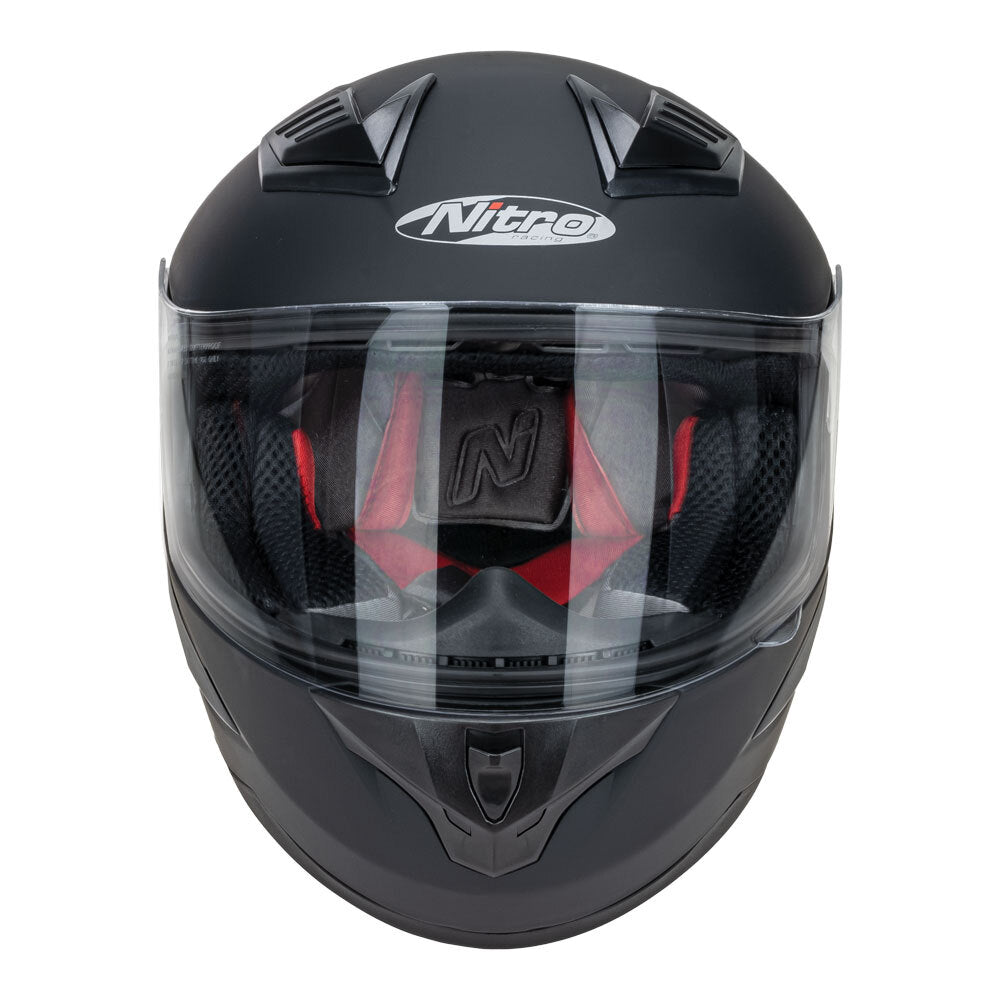 Nitro N2300 Satin Black Youth Helmet - EasyR