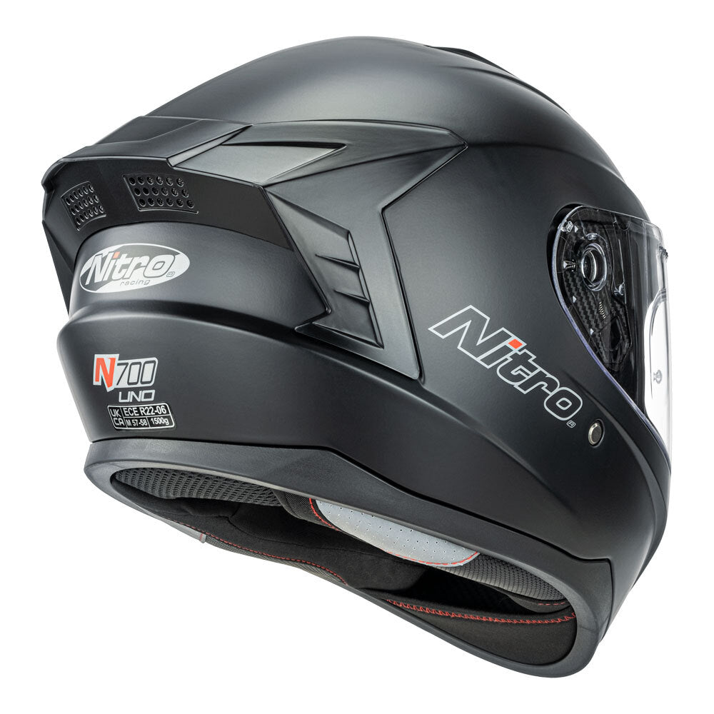 Nitro N700 Satin Black Helmet - EasyR