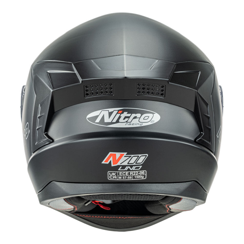 Nitro N700 Satin Black Helmet - EasyR