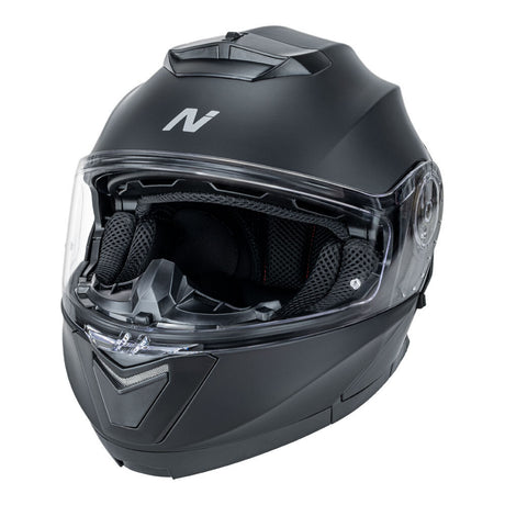 Nitro F160 Satin Black Modular Helmet - EasyR