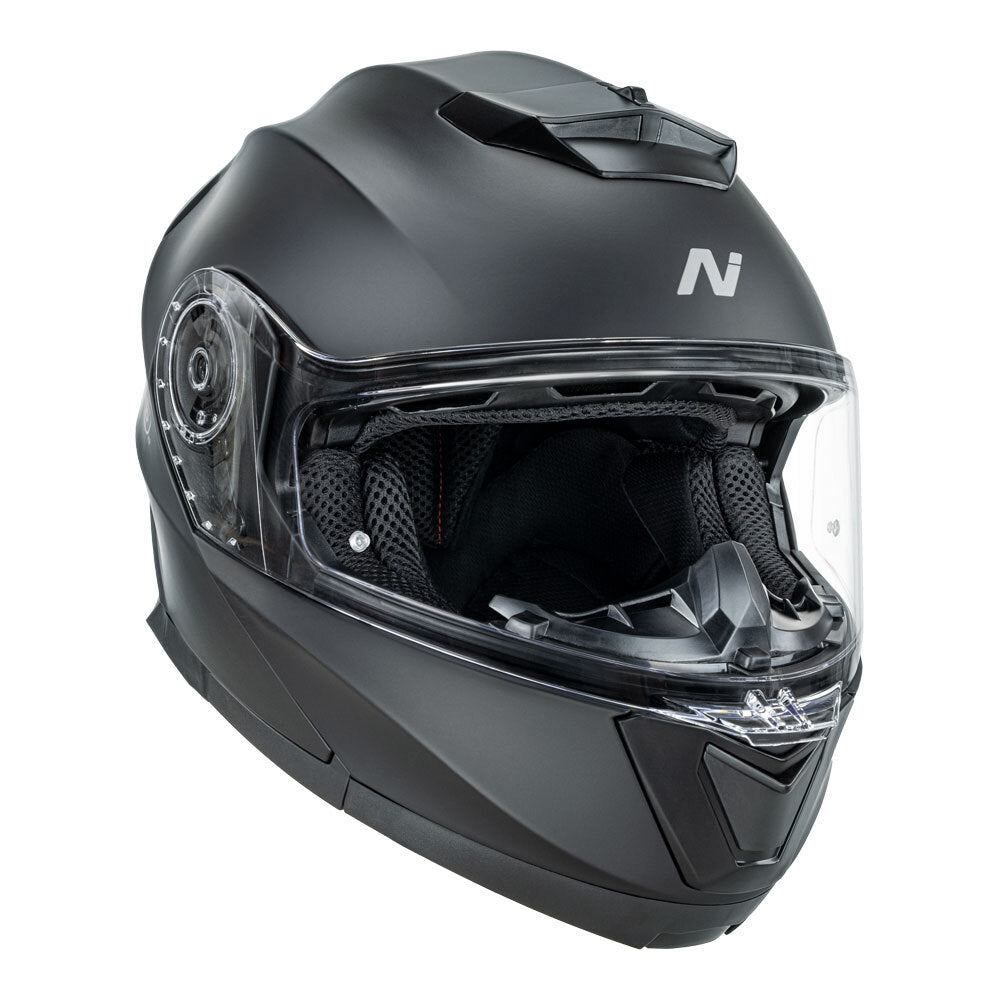 Nitro F160 Satin Black Modular Helmet - EasyR