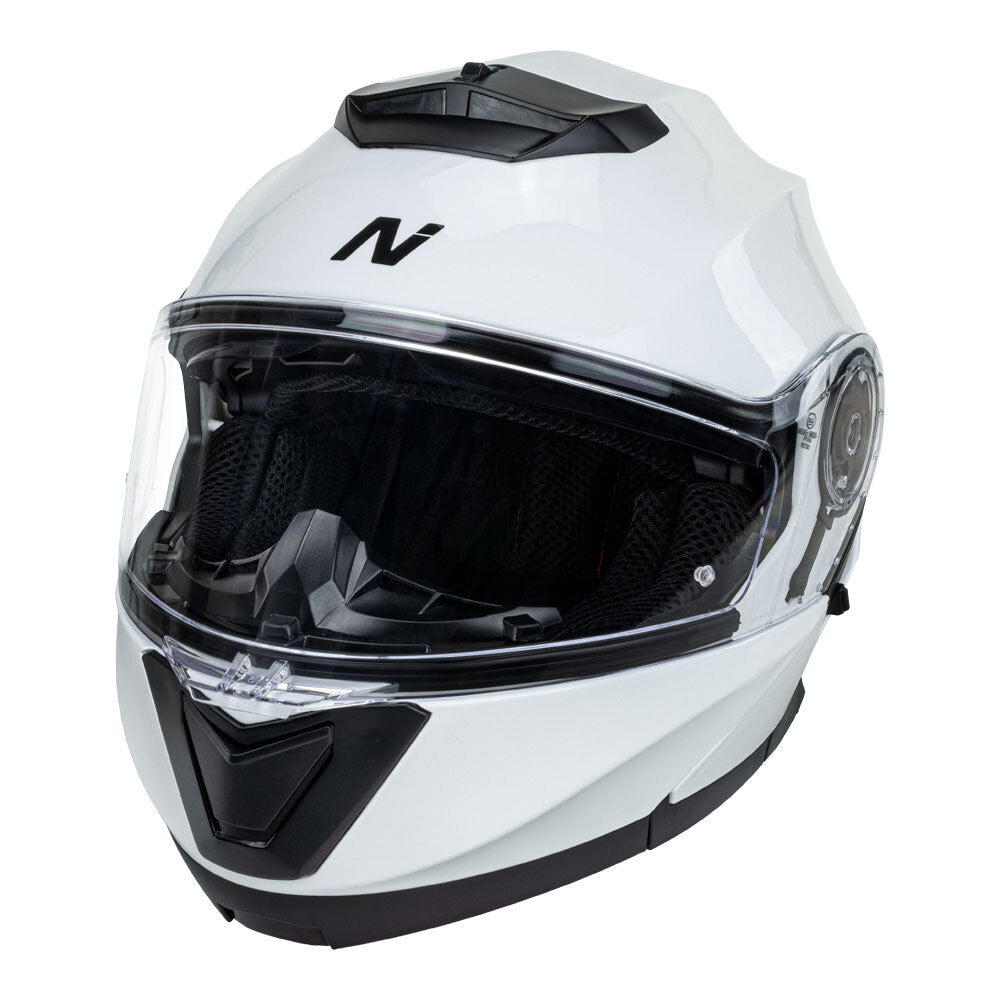 Nitro F160 Gloss White Modular Helmet - EasyR