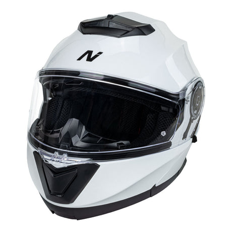 Nitro F160 Gloss White Modular Helmet - EasyR