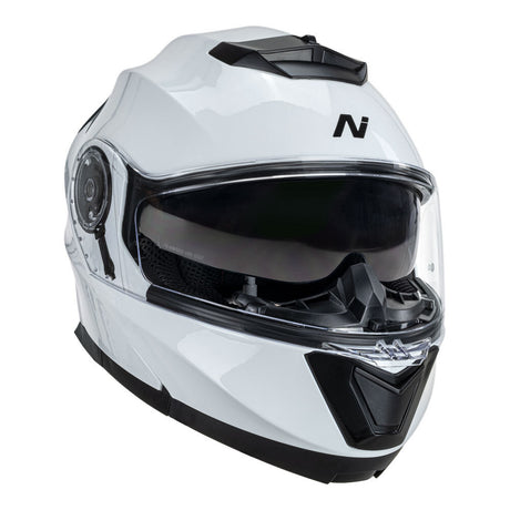 Nitro F160 Gloss White Modular Helmet - EasyR
