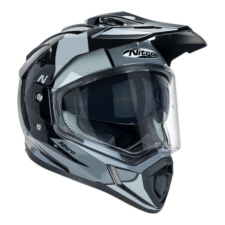 Nitro MX780 Black/Grey Adventure Helmet - EasyR