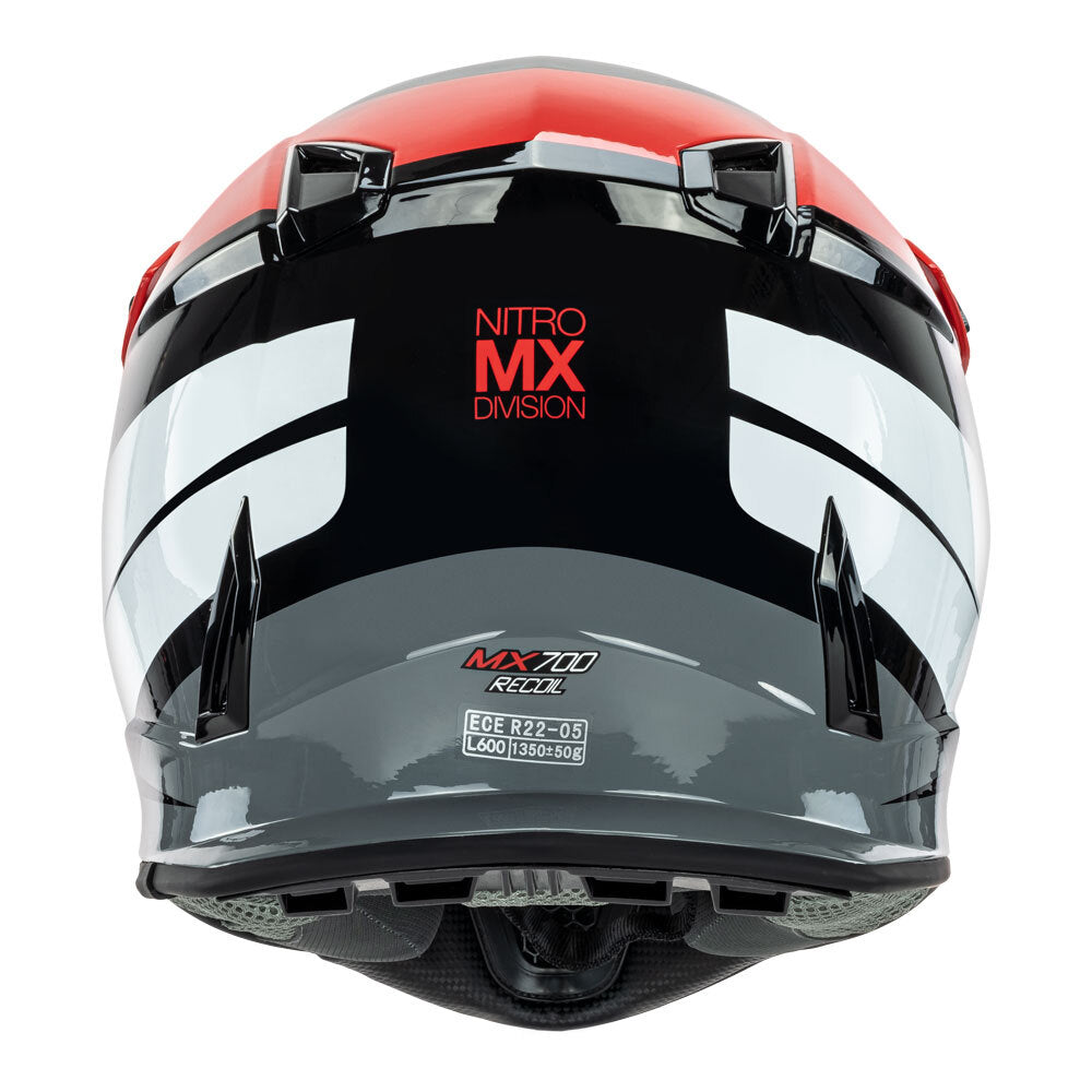 Nitro MX700 Recoil Red/Black/White Helmet - EasyR