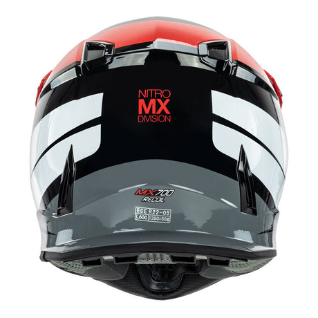 Nitro MX700 Recoil Red/Black/White Helmet - EasyR