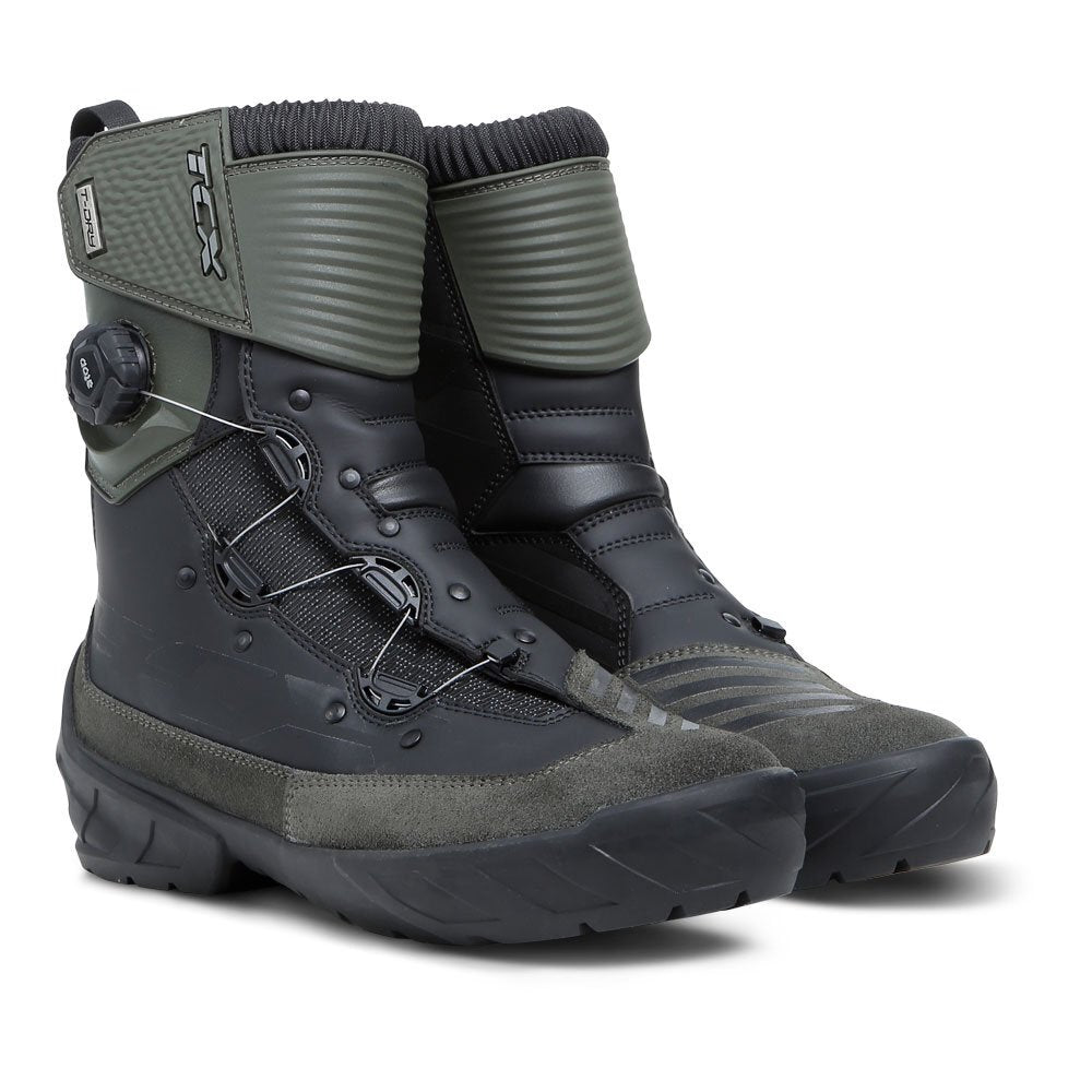 TCX Infinity 3 Mid Waterproof Black/Olive Boots - EasyR