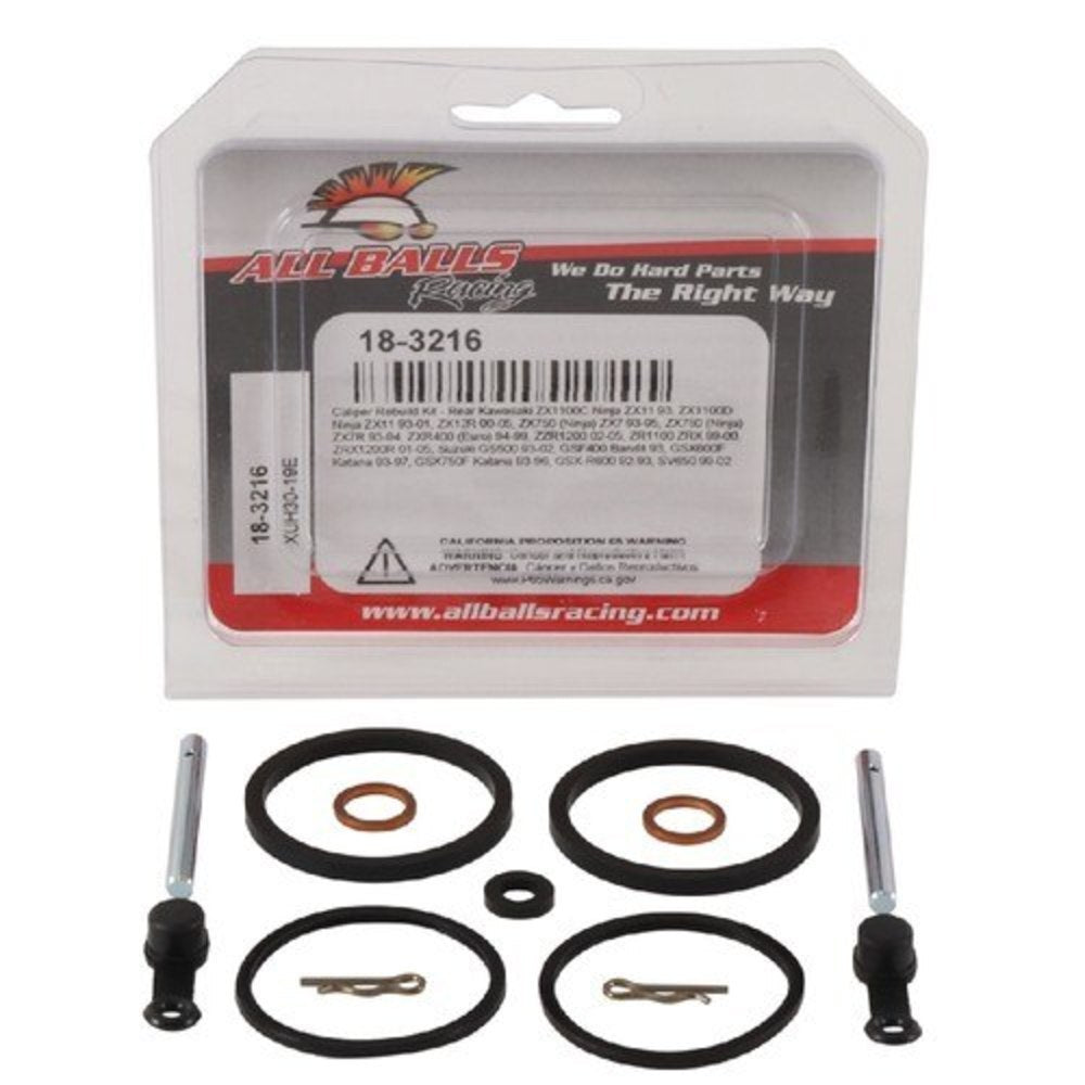 All Balls 18-3216 Brake Caliper Rebuild Kit for Kawasaki/Suzuki