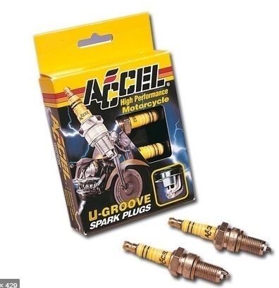 Accel a2403 Spark Plug Pairt Fits Shovel Big Twin 1975-82 COLDER