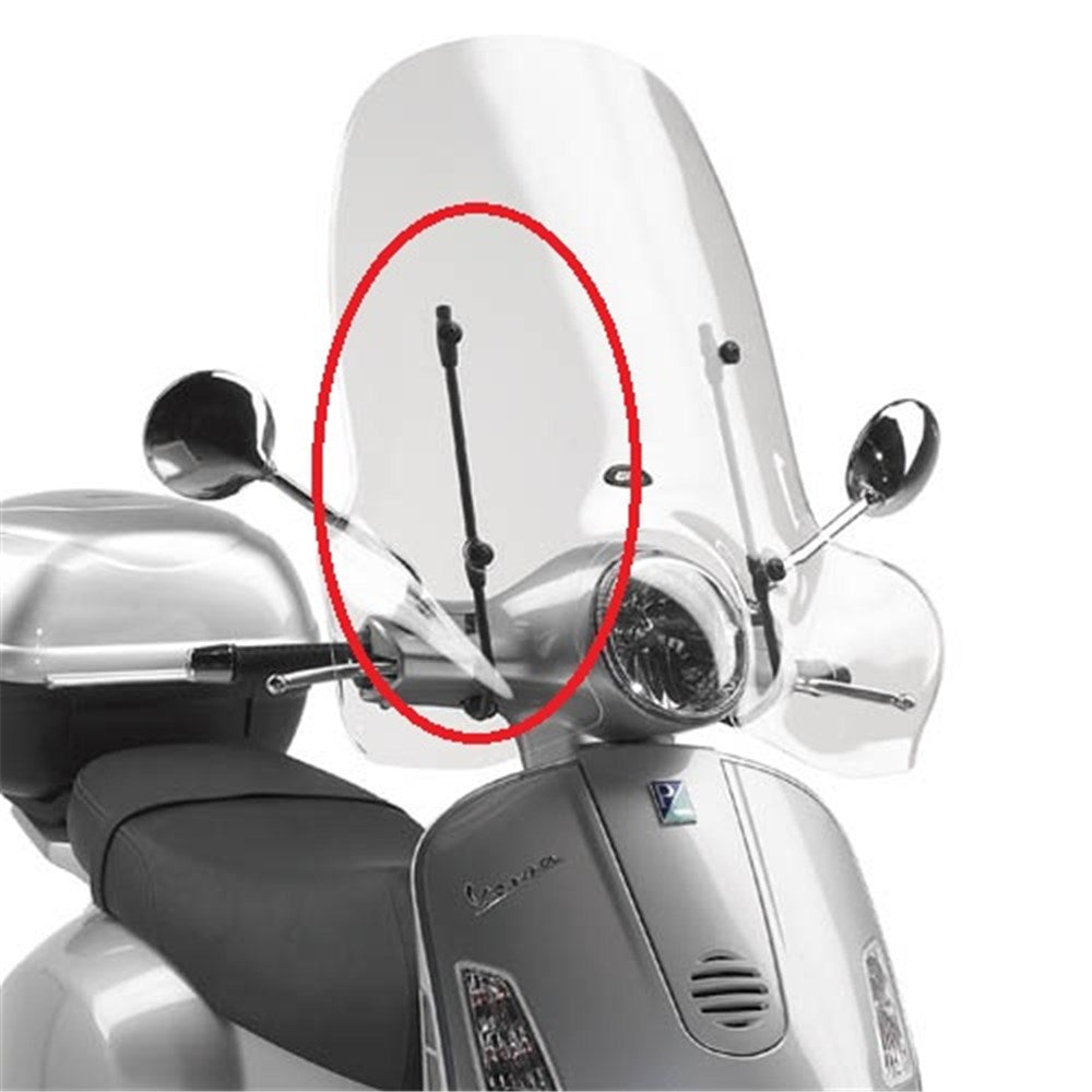 Givi A5620A Windshield Mounting Kit for Piaggio Vespa GTS 125-300-310/GTS 125-300-310 Super 23-25/Vespa GTS 310/GTS 310 Super/GTS 310 Super Sport 25-Up w/104A/104S Windshields