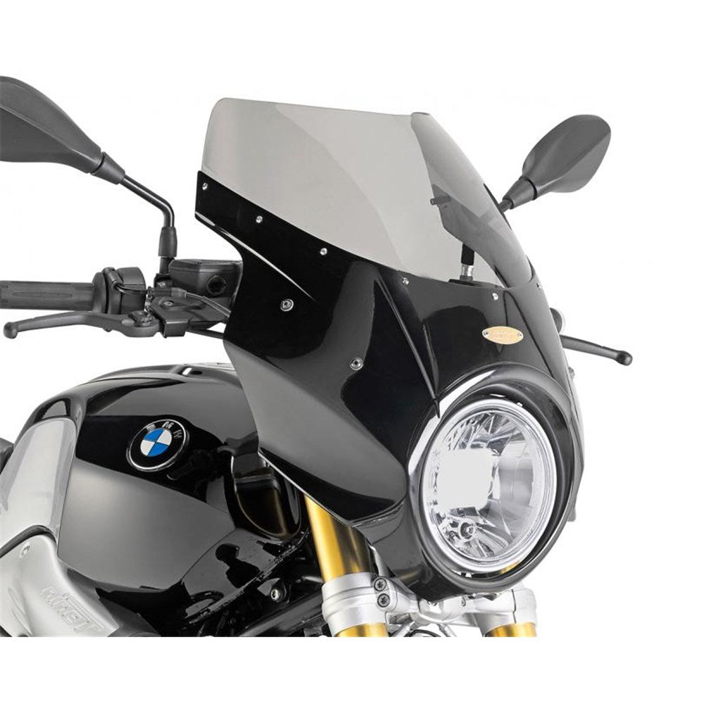 Givi A800N Universal Black Cockpit Fairing 38 x 44cm for BMW R 1200 Nine T 14-24/Moto Guzzi V7 III Stone/Special 17-20