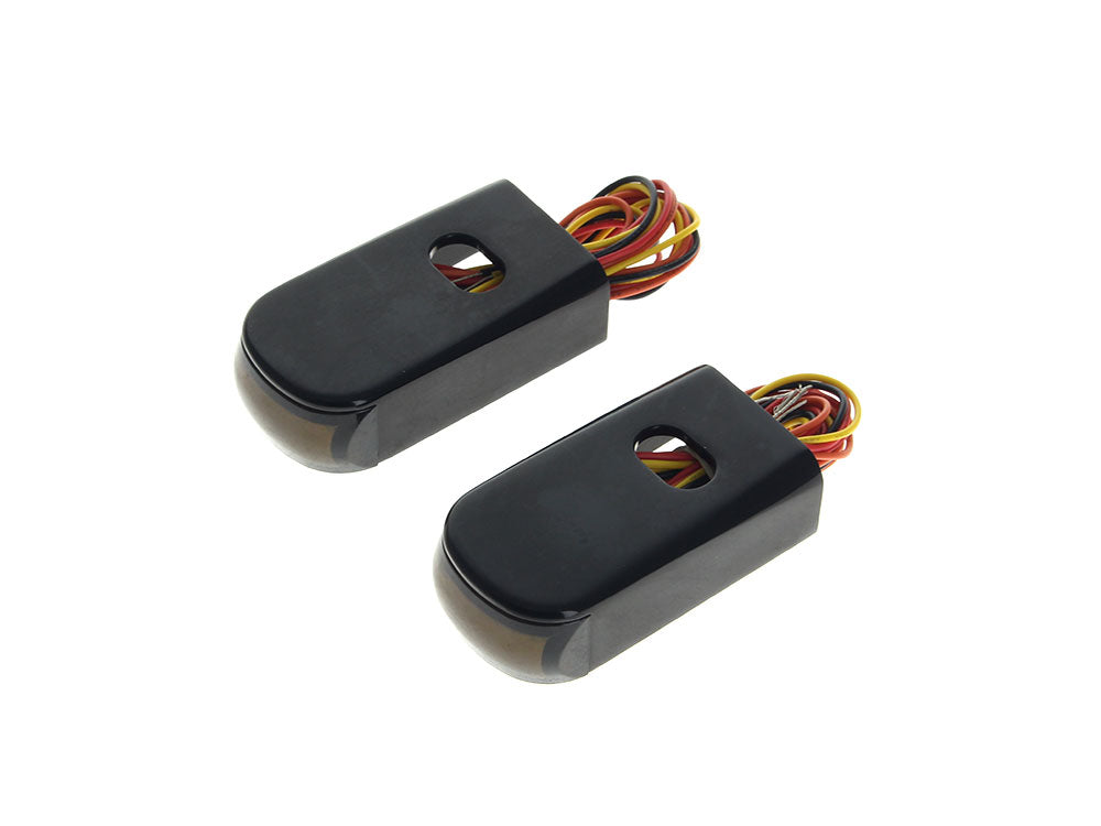 Alloy Art AA-SPSL-3B Strut Light Kit w/Red Run/Brake & RED Turn Signal Black for Sportster 04-21