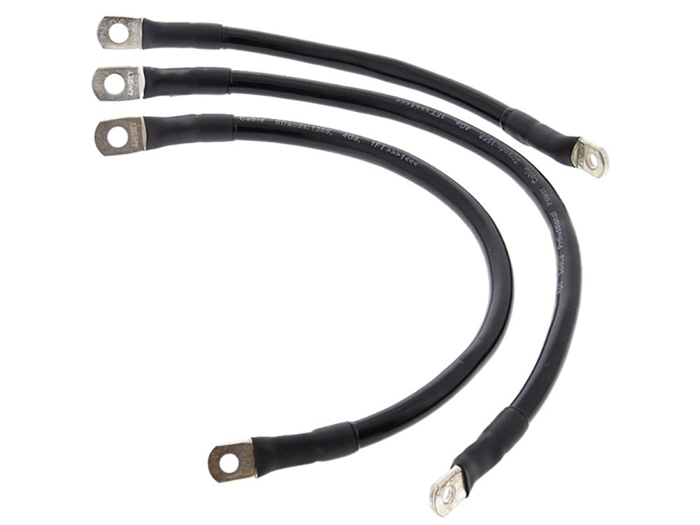 All Balls Racing ABR-79-3013-1 Battery Cable Kit Black for Dyna 04-09