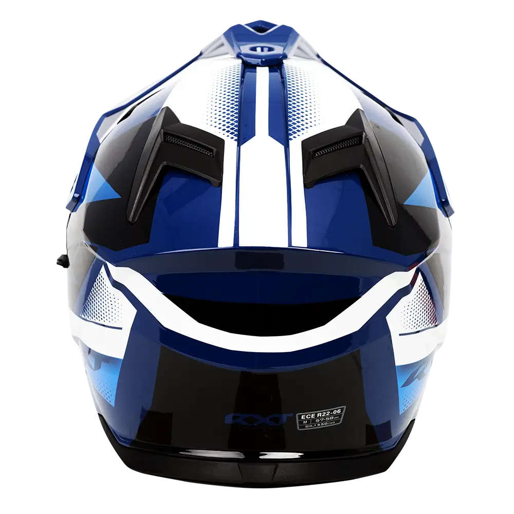 RXT ADV-65 Gloss Black/Grey/Blue Helmet