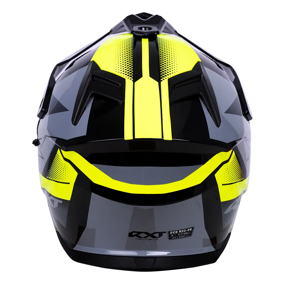 RXT ADV-65 Gloss Black/Grey/Yellow Helmet