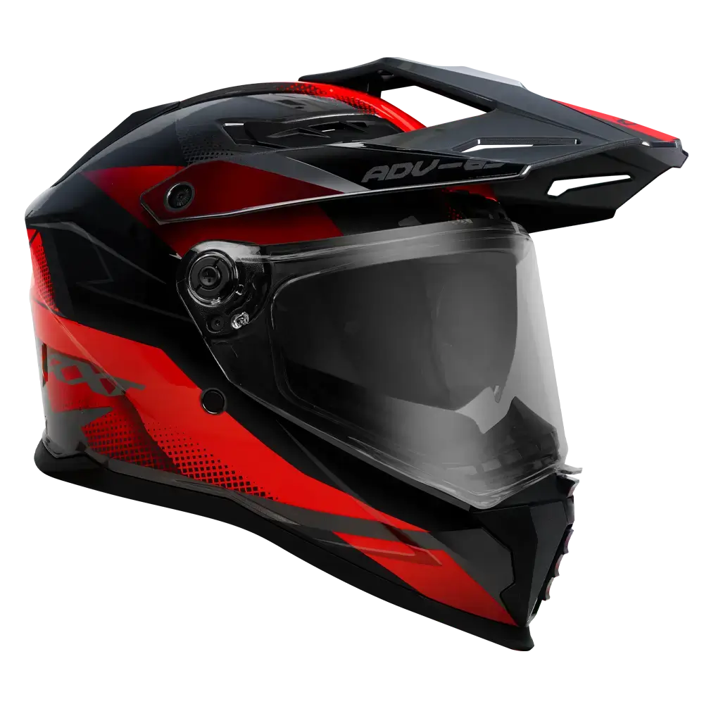 RXT ADV-65 Gloss Black/Grey/Red Helmet