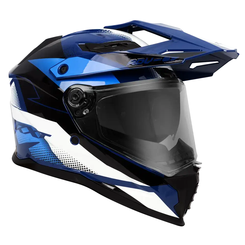 RXT ADV-65 Gloss Black/Grey/Blue Helmet