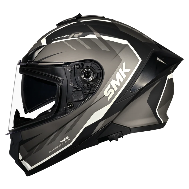SMK Typhoon 06 Aerot Matte Black/Grey MA266 Helmet