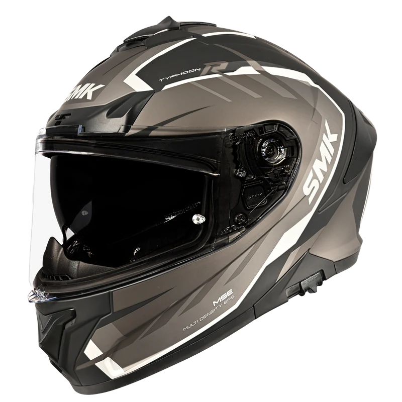 SMK Typhoon 06 Aerot Matte Black/Grey MA266 Helmet