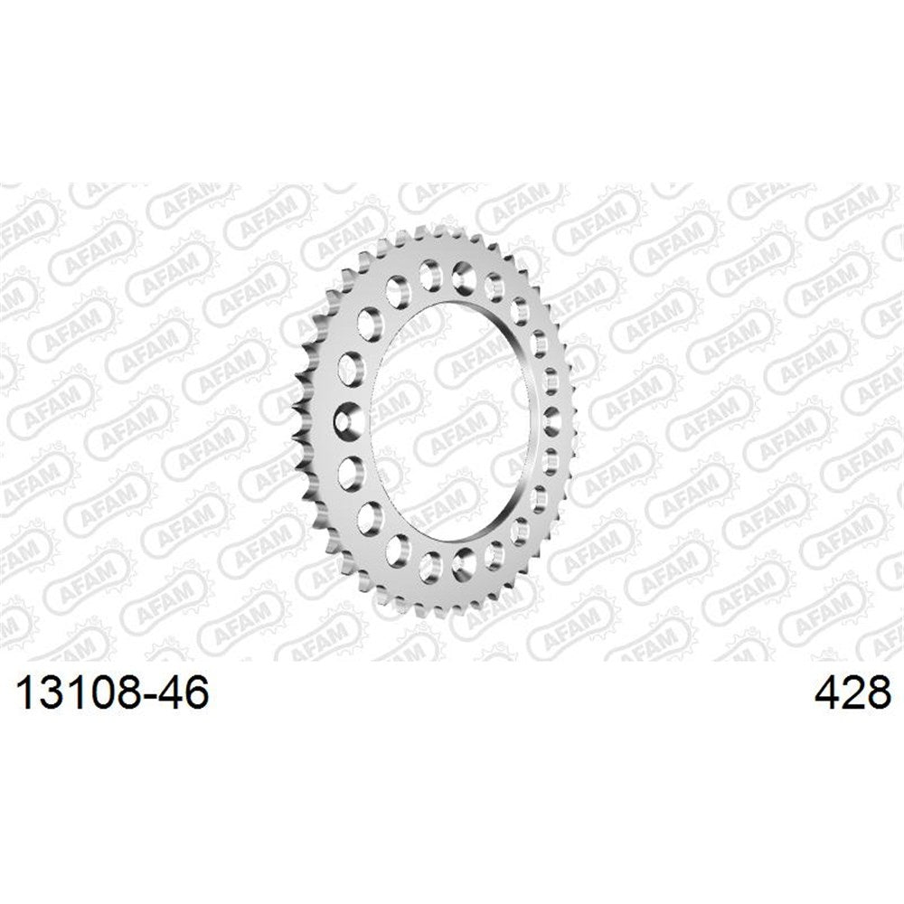 AFAM AF1310846 46T Aluminium Rear Sprocket (428 Pitch) for Yamaha YZ80 84-92