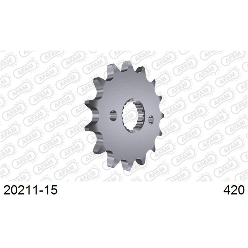 AFAM AF2021115 15T Front Sprocket (420 Pitch) for Honda RS125R/CRF150R/CRF150R-B Big Wheel Models
