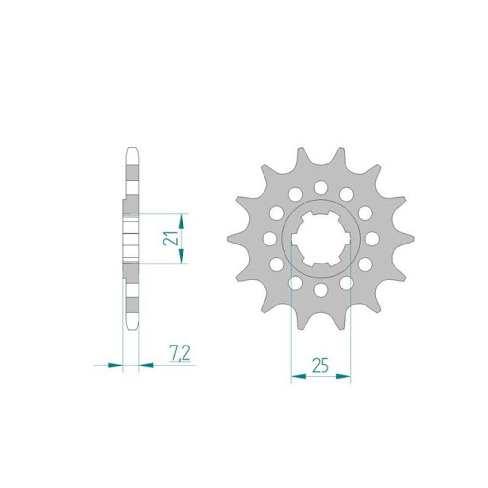 AFAM AF2130613 13T Front Sprocket (520 Pitch) for Yamaha TZ250/TZ350 Models