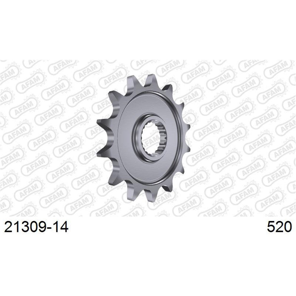 AFAM AF2130914 14T Front Sprocket (520 Pitch) for Yamaha YZ125/YZ250F/WR250F/WR250R/X/TT-R125 LW Models