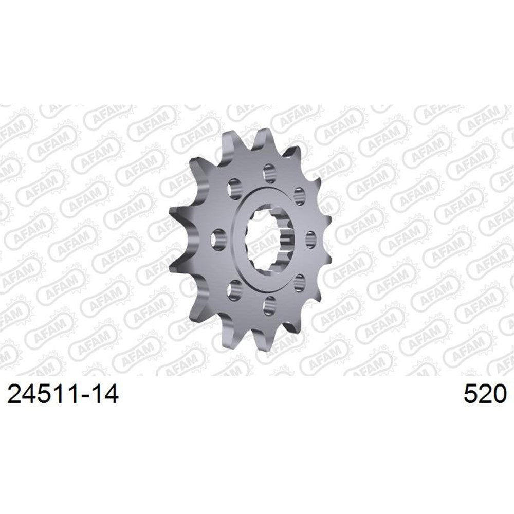 AFAM AF2451114 14T Front Sprocket (520 Pitch) for Kawasaki Ninja ZX-6R/ZX-6R 636 Models