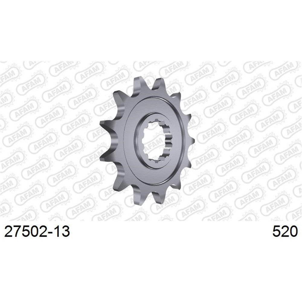 AFAM AF2750213 13T Front Sprocket (520 Pitch) for Kawasaki KX450/KX450F 06-Up/KLX450R 07-25 Models