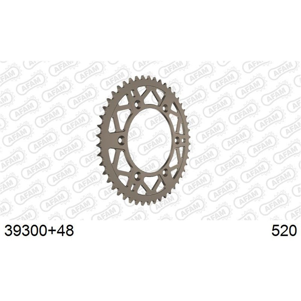 AFAM AF39300+48 48T Aluminium Rear Sprocket (520 Pitch) for Beta RR/X-Trainer Models