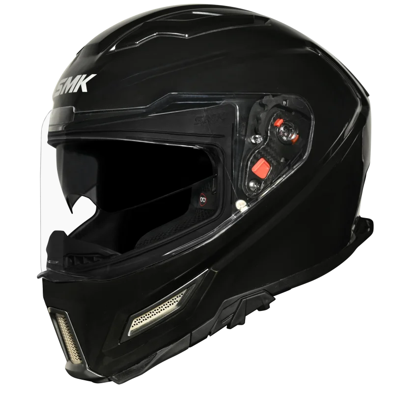 SMK Agnar Solid Gloss Black GL200 Helmet