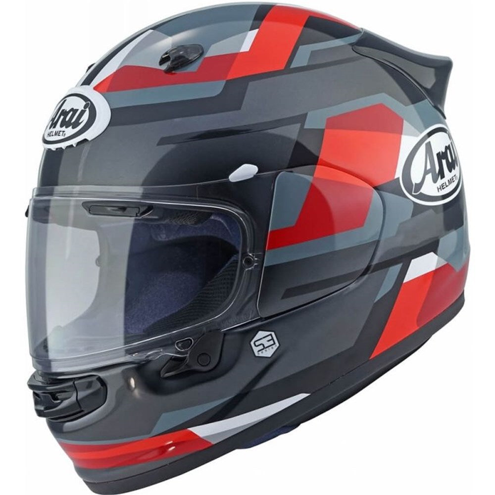 Arai Quantic Abstract Red Helmet