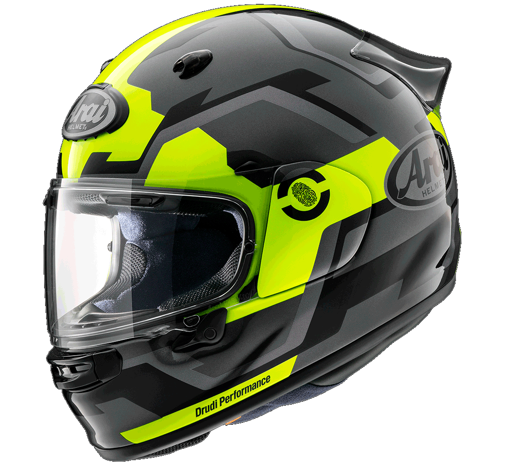 Arai Quantic Face Fluro Yellow Helmet - EasyR