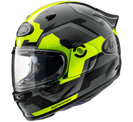 Arai Quantic Face Fluro Yellow Helmet - EasyR