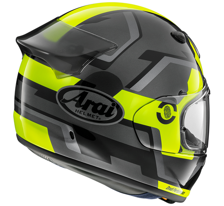 Arai Quantic Face Fluro Yellow Helmet - EasyR