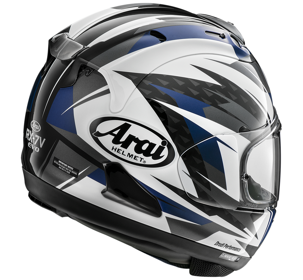 Arai RX-7V EVO Rush Blue Helmet - EasyR