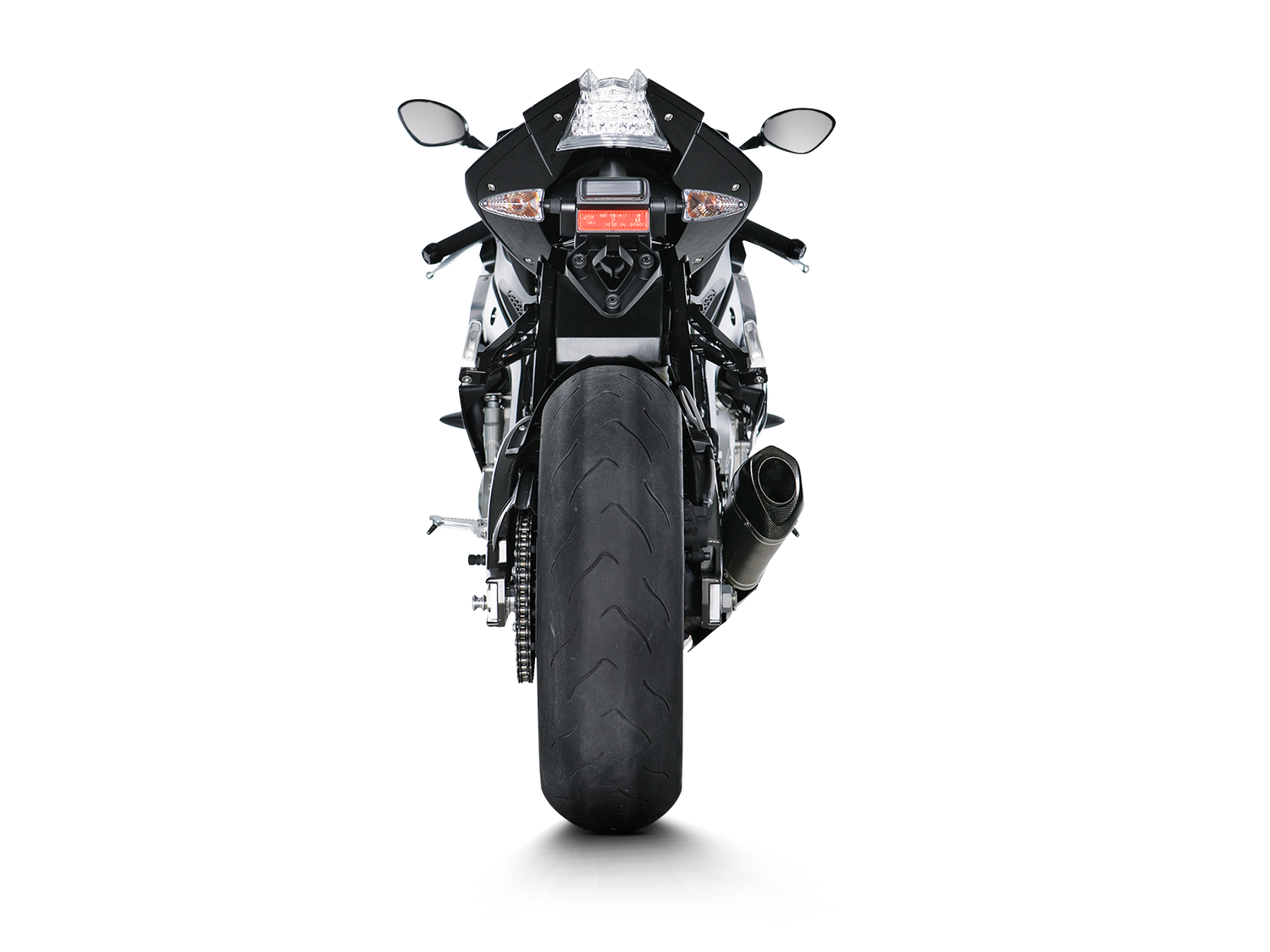 Akrapovic Slip-On Line Titanium Muffler System w/Carbon End Cap for BMW S 1000 R/M 1000 R 14-16/S 1000 RR/M 1000 RR 10-14