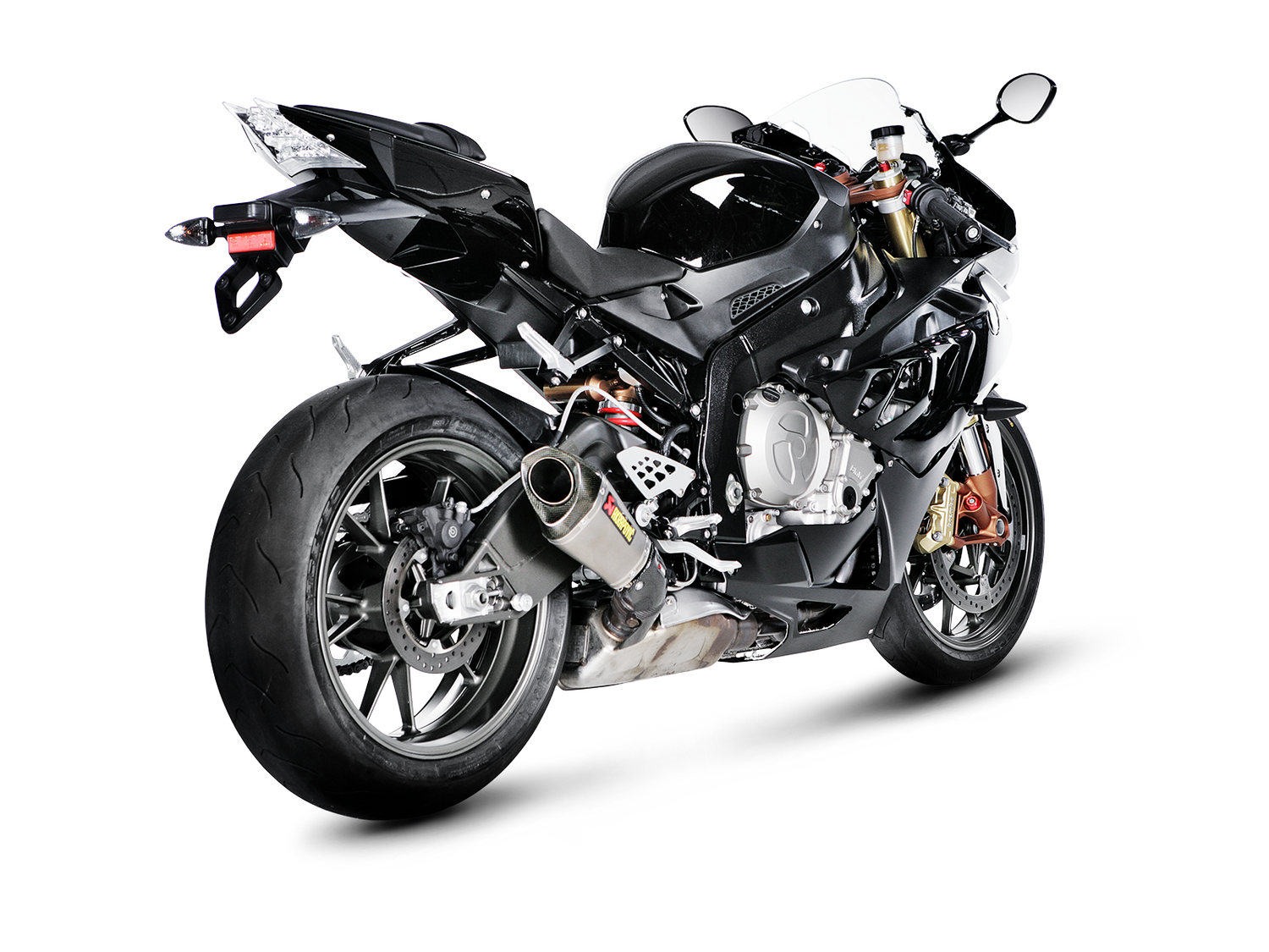 Akrapovic Slip-On Line Titanium Muffler System w/Carbon End Cap for BMW S 1000 R/M 1000 R 14-16/S 1000 RR/M 1000 RR 10-14
