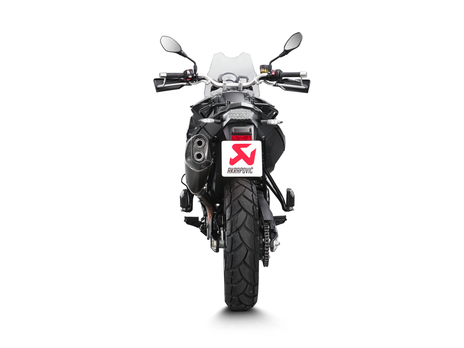 Akrapovic Slip-On Line Black Titanium Muffler System w/Carbon End Cap for BMW F 650 GS 08-12/F 800 GS Adventure 13-17
