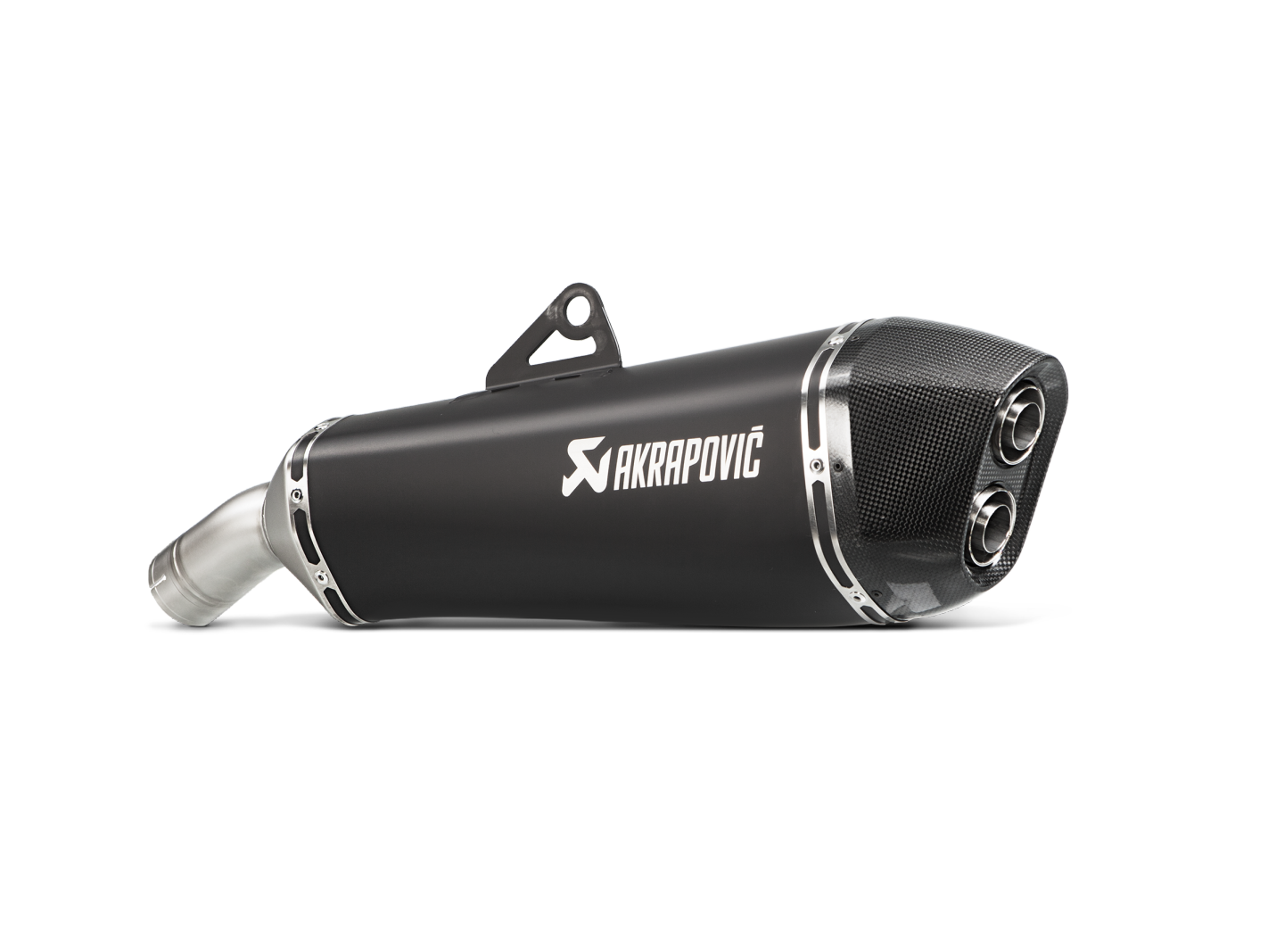 Akrapovic Slip-On Line Black Titanium Muffler System w/Carbon End Cap for BMW F 800 GT 13-19/F 800 R 09-19