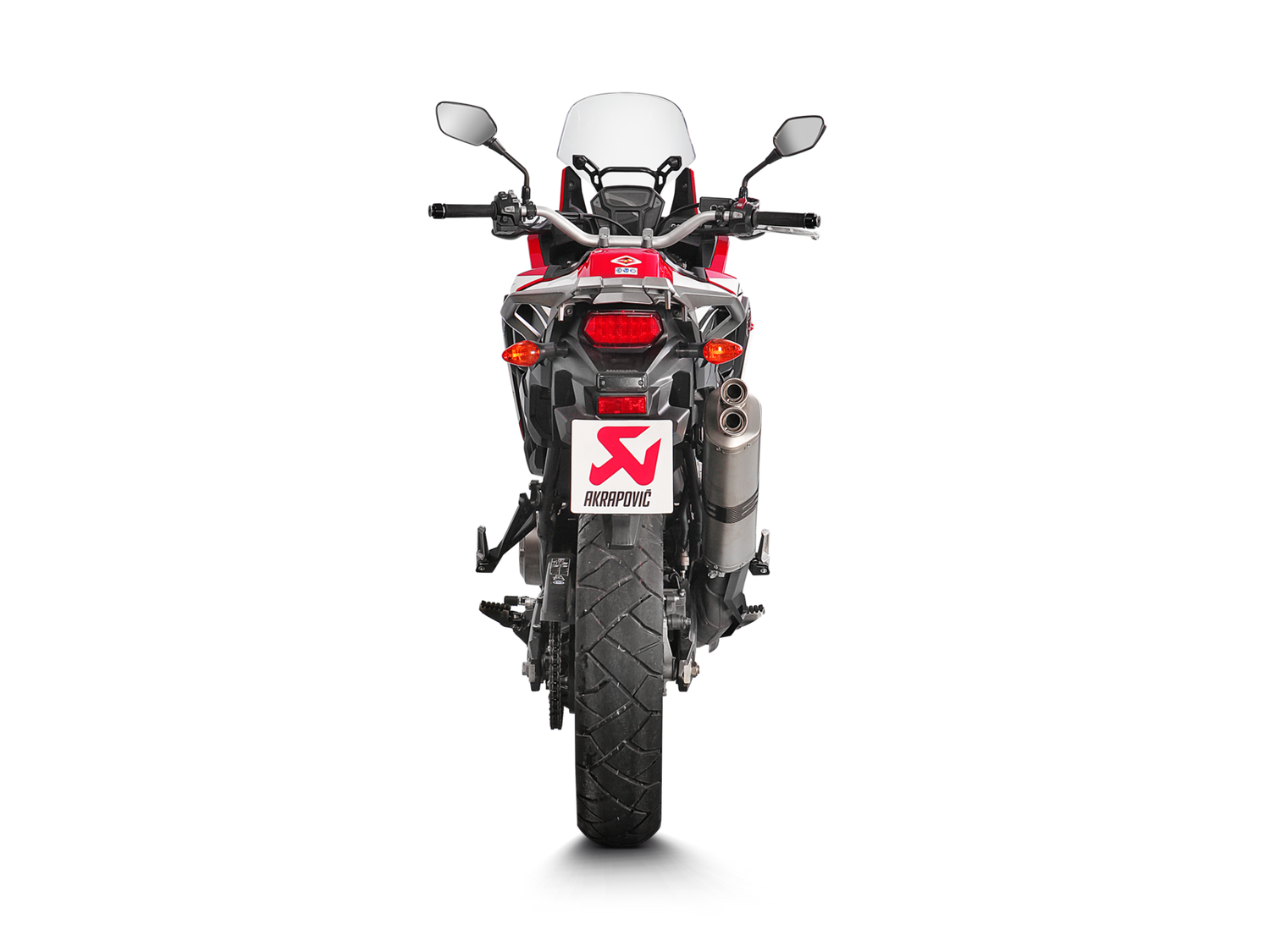 Akrapovic Slip-On Line Titanium Muffler System w/Titanium End Cap for Honda CRF1000L Africa Twin 18-19