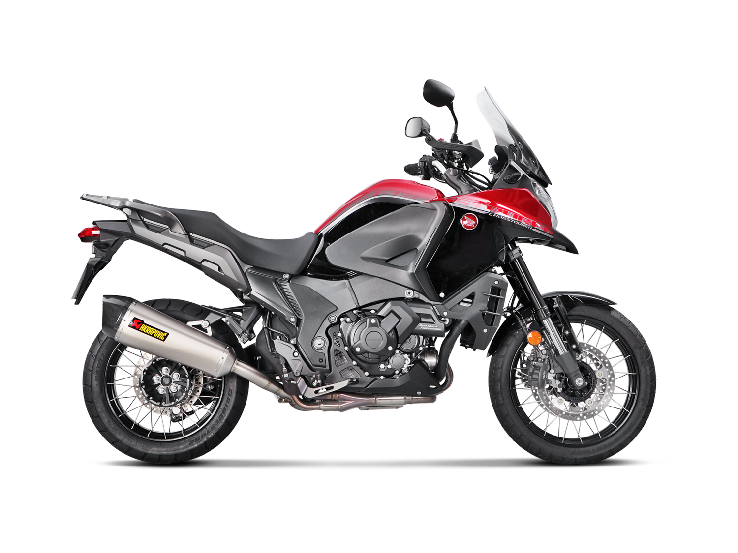 Akrapovic Slip-On Line Titanium Muffler System w/Carbon End Cap for Honda VFR1200X Crosstourer 16-20