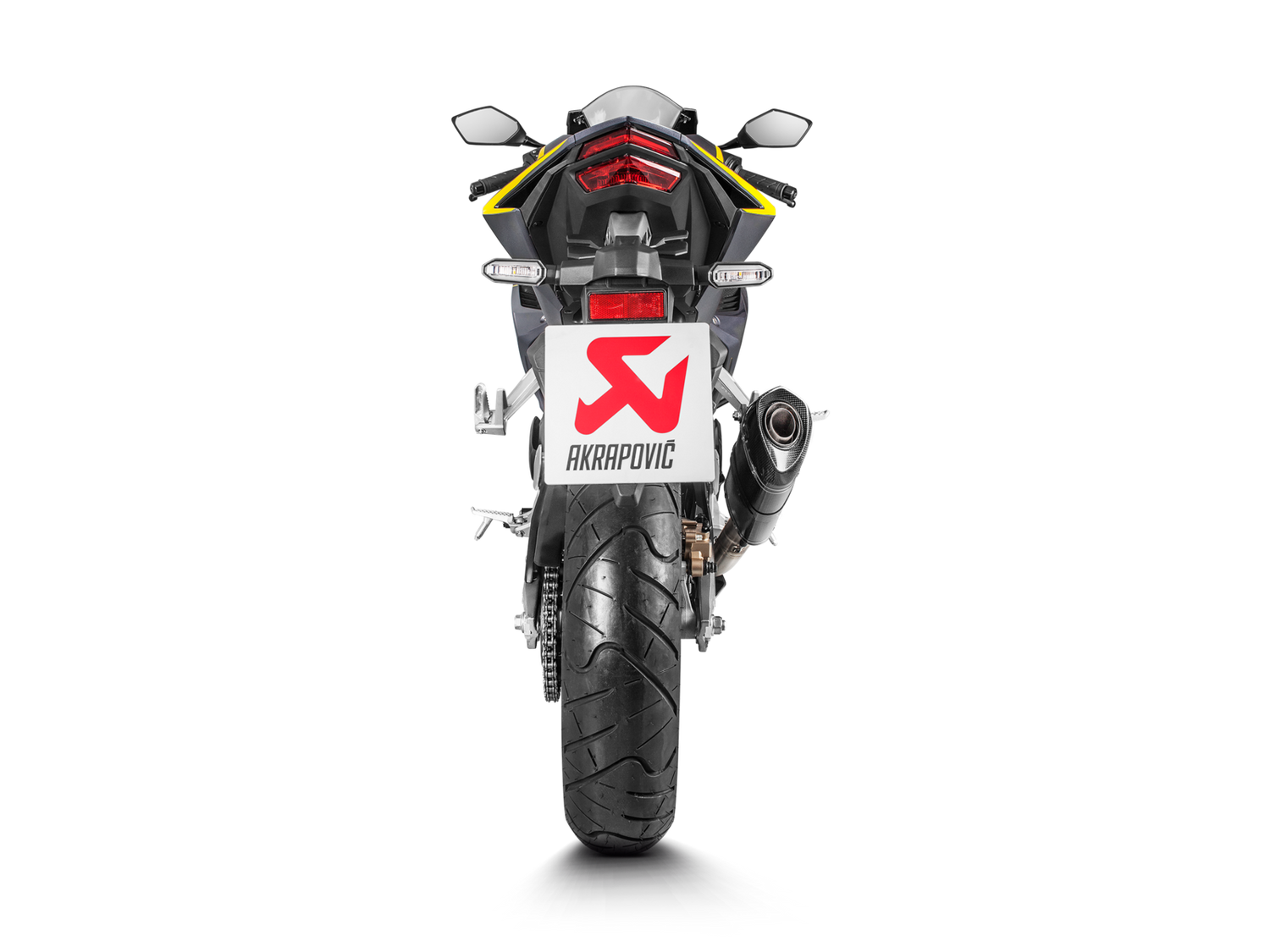 Akrapovic Slip-On Line Carbon Muffler System w/Carbon End Cap for Honda CBR250RR 17-Up