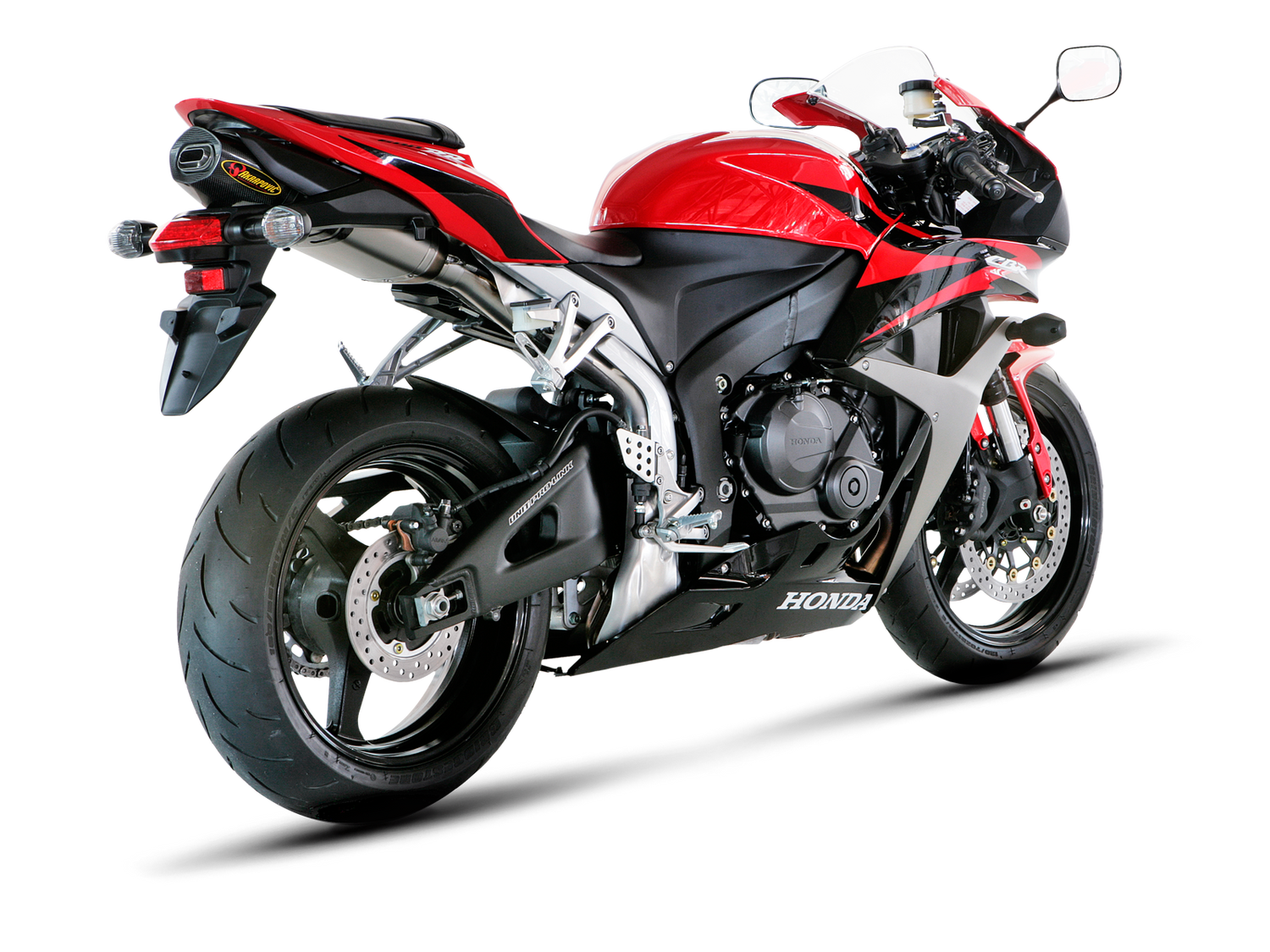 Akrapovic Slip-On Line Titanium Muffler System w/Carbon End Cap for Honda CBR600RR 07-08