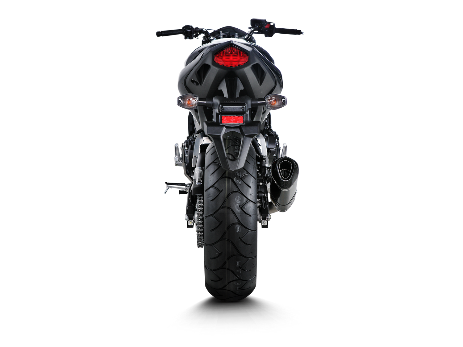 Akrapovic Slip-On Line Carbon Muffler System w/Carbon End Cap for Honda CB600F Hornet/CBR600 F 07-13