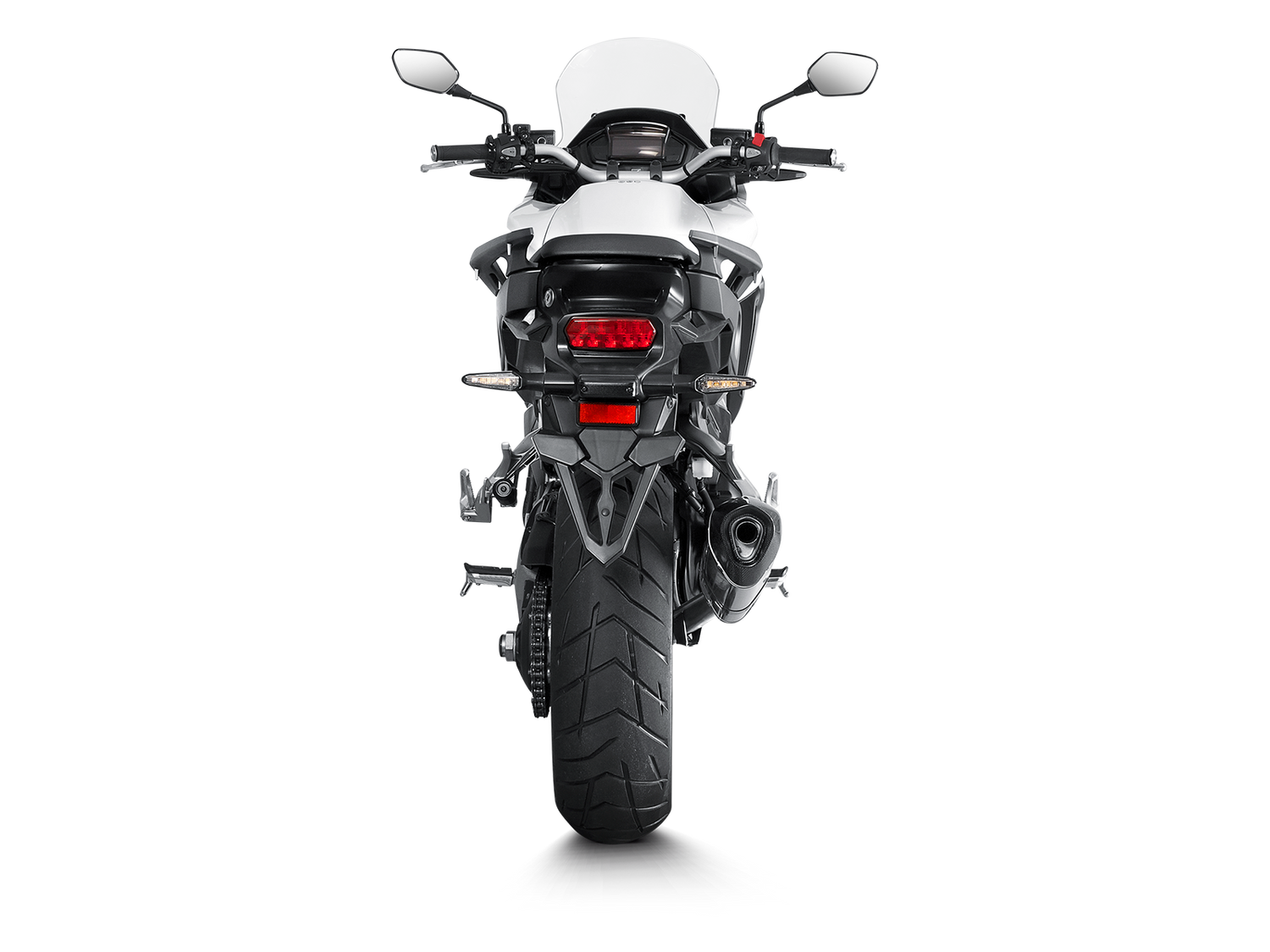 Akrapovic Slip-On Line Titanium Muffler System w/Carbon End Cap for Honda VFR800F 14-16/VFR800X Crossrunner 15-16