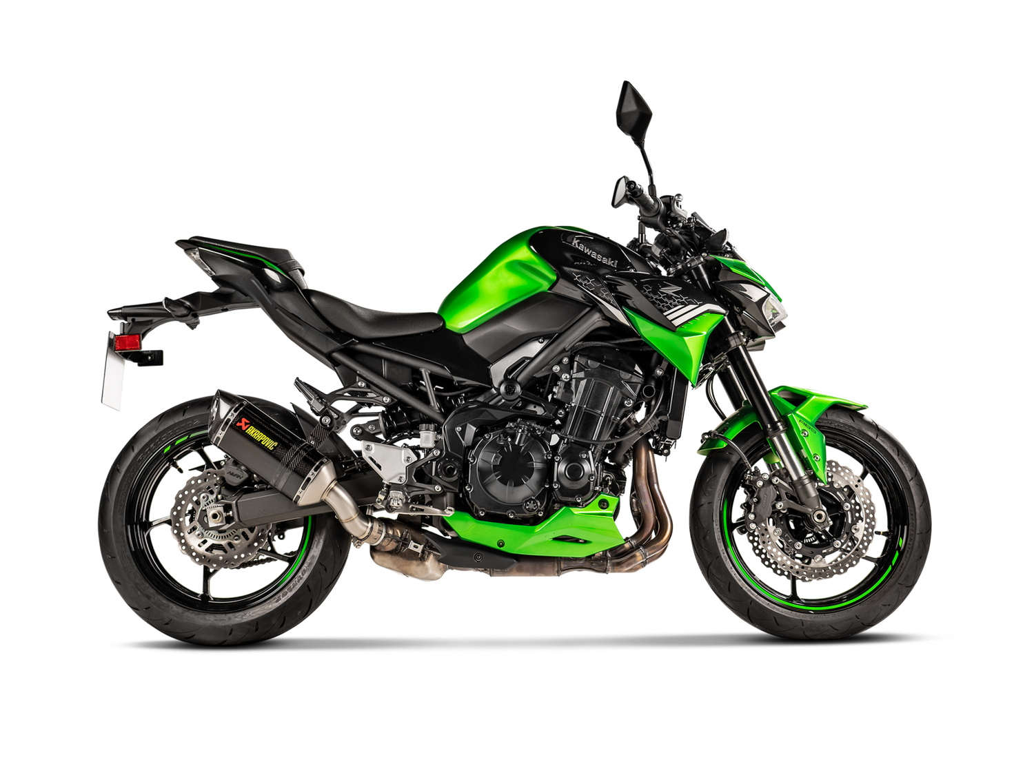 Akrapovic Slip-On Line Carbon Muffler System w/Carbon End Cap for Kawasaki Z900 20-Up