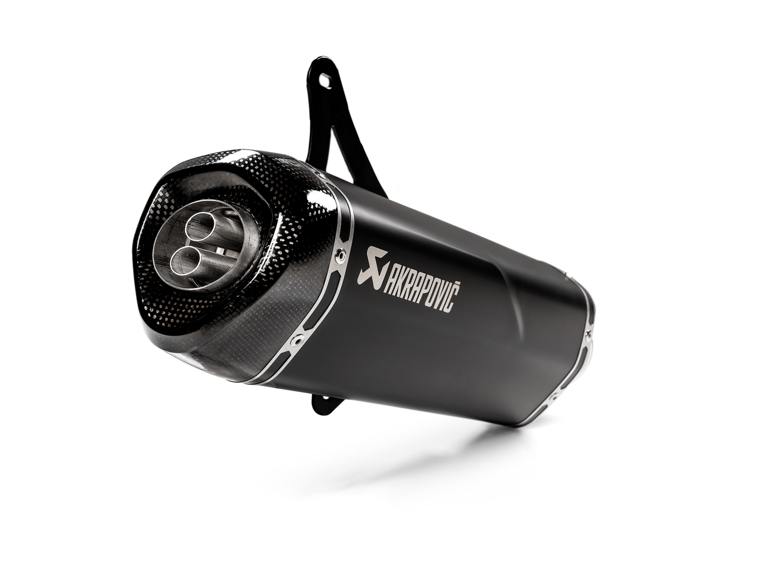 Akrapovic Slip-On Line Black Stainless Steel Muffler System w/Carbon End Cap for Vespa GTS 125/Super/Sport/Tech 09-16